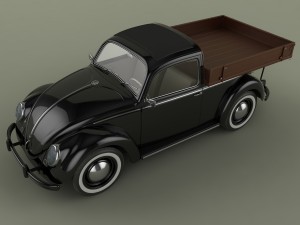 volksvagen beetle pick-up 3D Модель