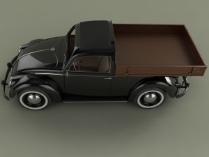 volksvagen beetle pick-up 3D Модель
