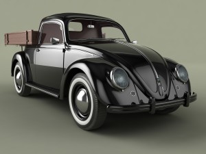 volksvagen beetle pick-up 3D Модель