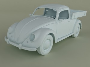 volksvagen beetle pick-up 3D Модель