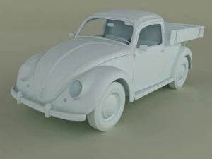 volksvagen beetle pick-up 3D Model