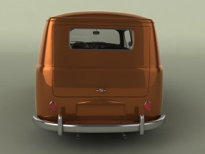 volkswagen beetle van 3D Model