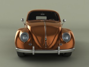 volkswagen beetle van 3D Model