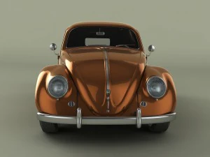 volkswagen beetle van 3D Model