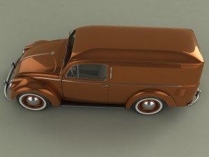 volkswagen beetle van 3D Model