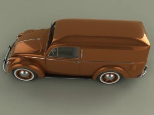 volkswagen beetle van 3D Model