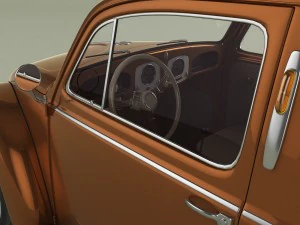 volkswagen beetle van 3D Model