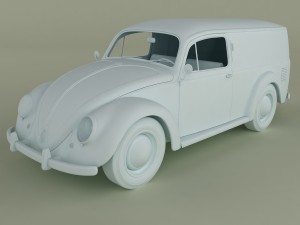 volkswagen beetle van 3D Model
