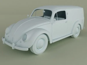 volkswagen beetle van 3D Model