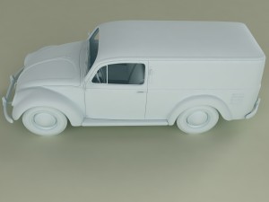 volkswagen beetle van 3D Model
