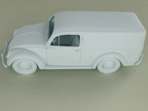 volkswagen beetle van 3D Model