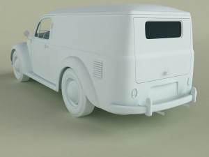 volkswagen beetle van 3D Model