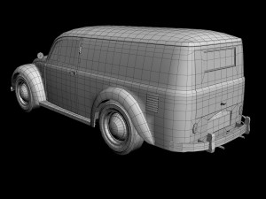 volkswagen beetle van 3D Model