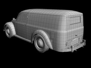 volkswagen beetle van 3D Model