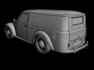 volkswagen beetle van 3D Model