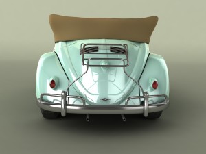 volkswagen beetle karmann cabrio 3D Model