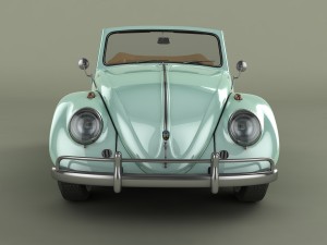 volkswagen beetle karmann cabrio 3D Model