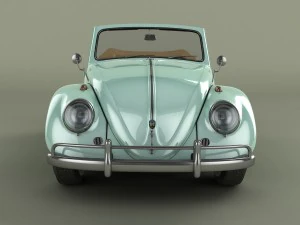 volkswagen beetle karmann cabrio 3D Model