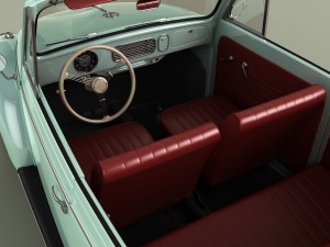 volkswagen beetle karmann cabrio 3D Model