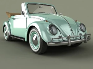 volkswagen beetle karmann cabrio 3D Model