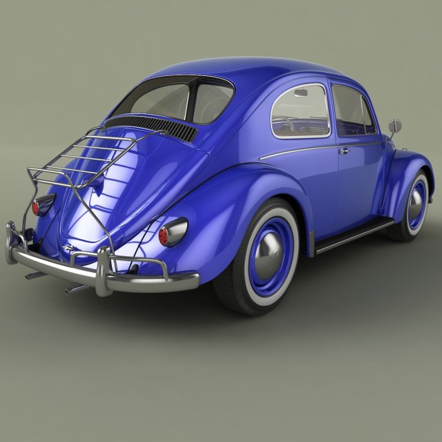 Download volkswagen beetle 1958 3D Model