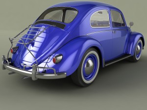 volkswagen beetle 1958 3D Модель