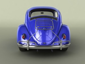 volkswagen beetle 1958 3D Модель