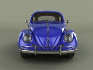 volkswagen beetle 1958 3D Модель