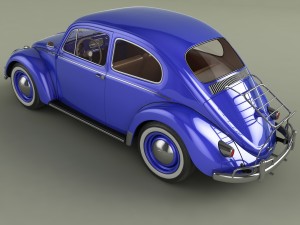 volkswagen beetle 1958 3D Модель