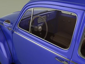 volkswagen beetle 1958 3D Model