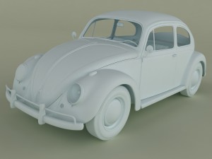 volkswagen beetle 1958 3D Модель