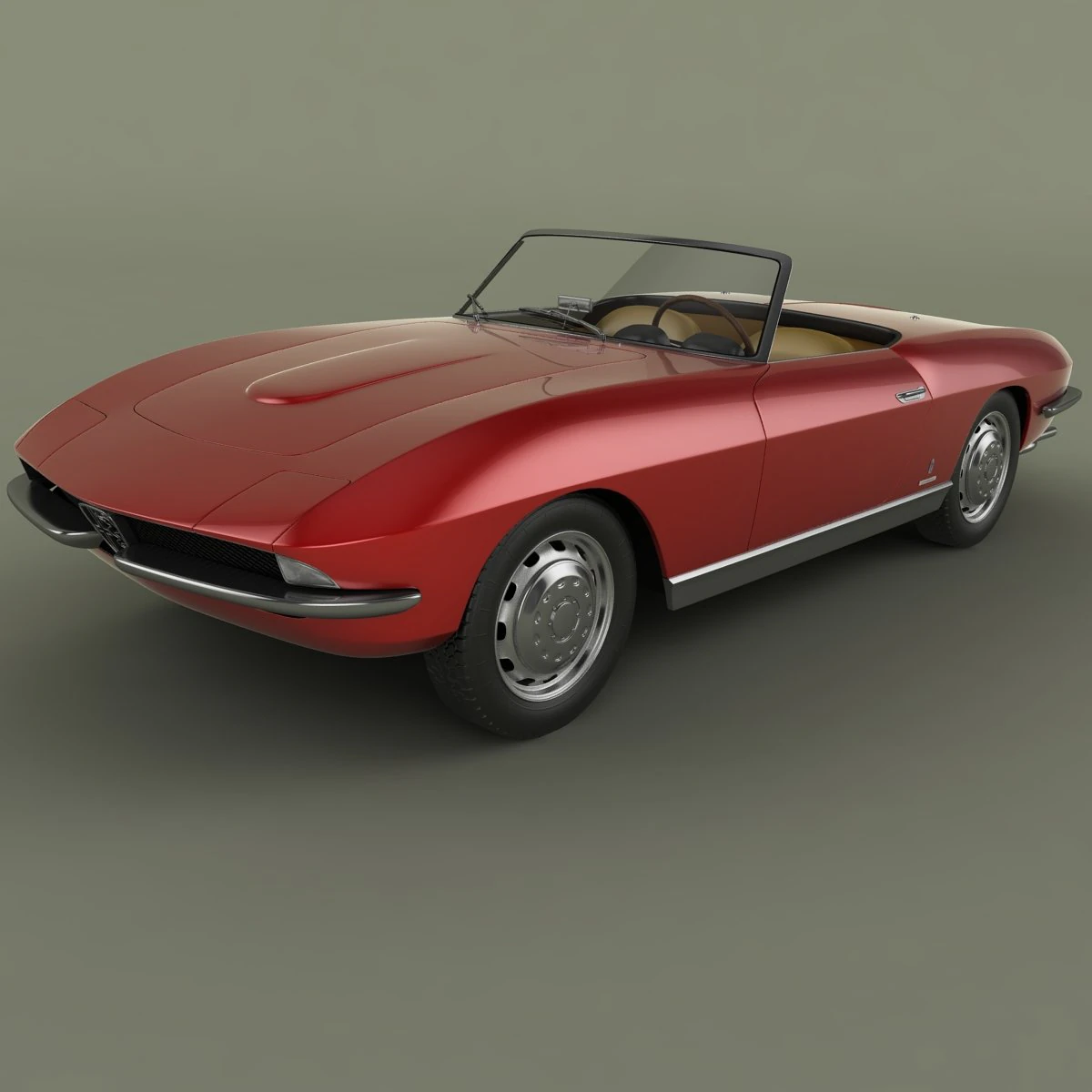 alfa romeo 2600 cabriolet speciale 3D Model .c4d .max .obj .3ds .fbx .stl .blend 