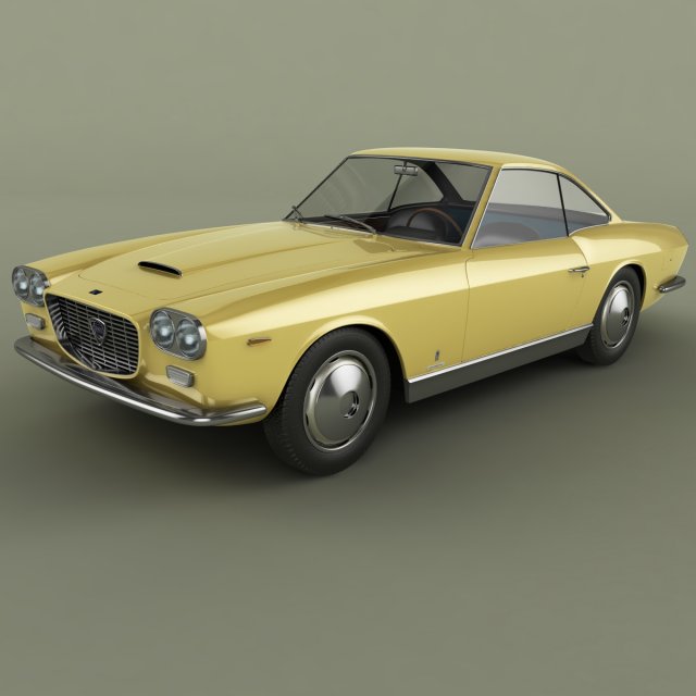 lancia flaminia coupe speciale 3D Модель .c4d .max .obj .3ds .fbx .stl .blend 