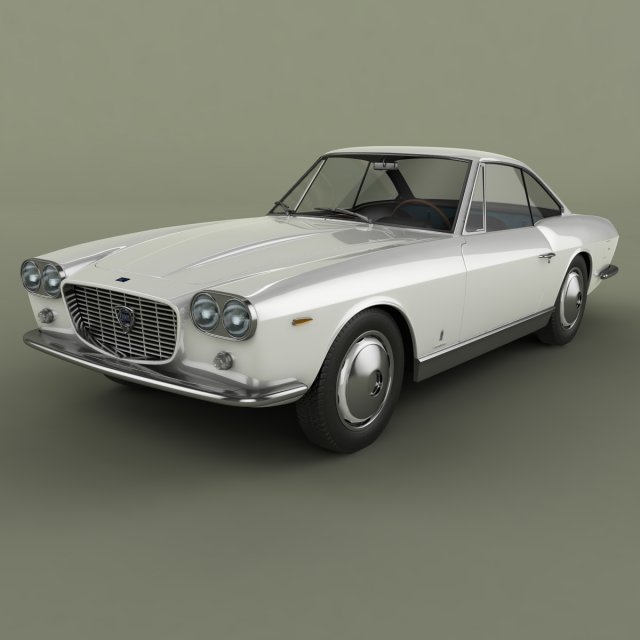 lancia flaminia 3c coupe speciale 3D Model .c4d .max .obj .3ds .fbx .stl .blend 