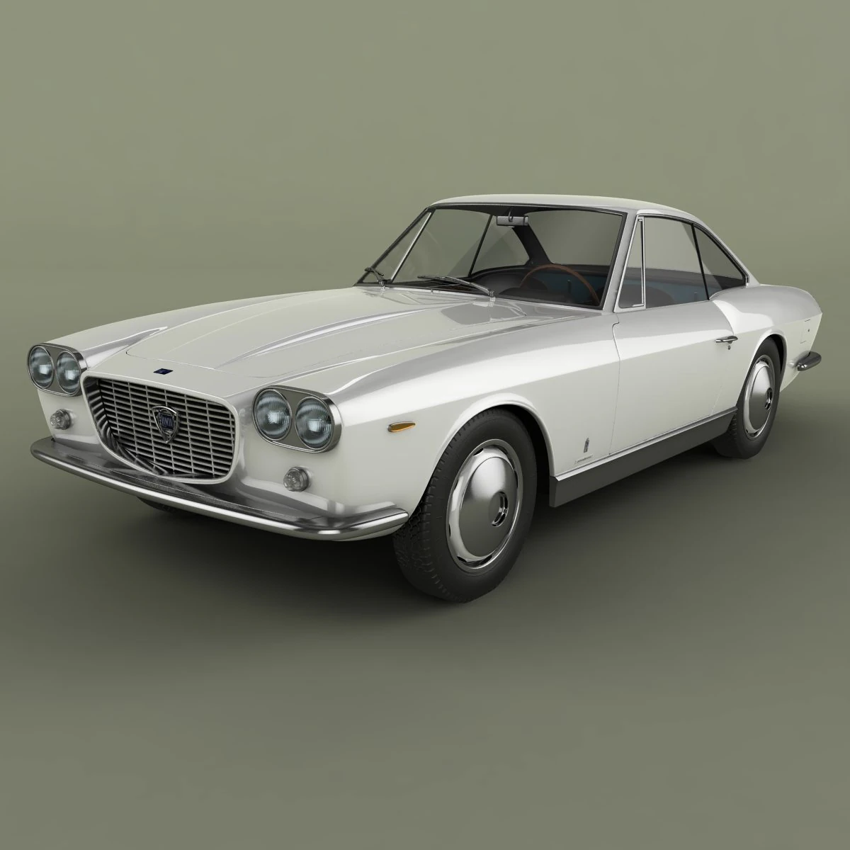 lancia flaminia 3c coupe speciale 3D Model .c4d .max .obj .3ds .fbx .stl .blend