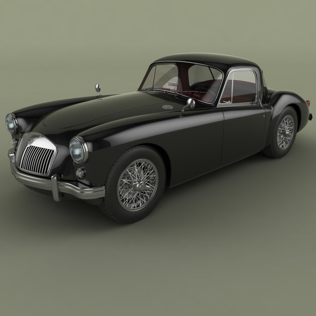 mg mga coupe 3Dモデル .c4d .max .obj .3ds .fbx .stl .blend 