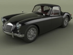 mg mga coupé Modello 3D