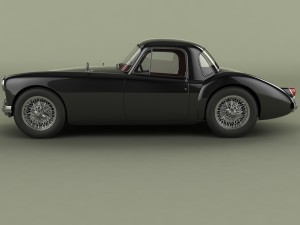 mg mga coupe 3Dモデル