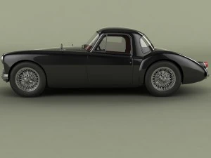 mg mga coupe 3D Model