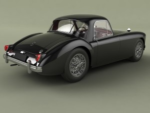 mg mga coupe 3Dモデル