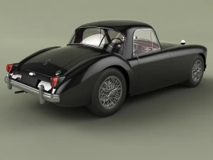 mg mga coupe 3D Model