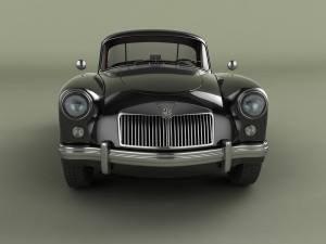 mg mga coupe 3Dモデル