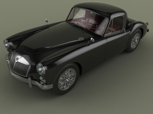mg mga coupe 3Dモデル