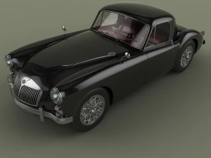 mg mga coupe 3D Model