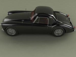 mg mga coupe 3Dモデル