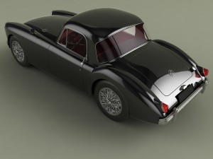 mg mga coupe 3Dモデル