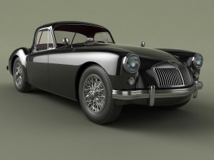 mg mga coupe 3Dモデル