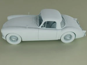 mg mga coupe 3D Model
