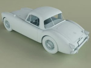 mg mga coupe 3D Model