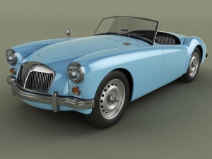 mg mga mk2 3D-Modell